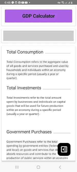 GDP Calculator Screenshot 2