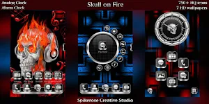 Skull on Fire theme Screenshot 1