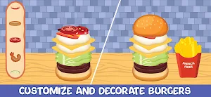 Pizza burger cooking fun games Screenshot 1