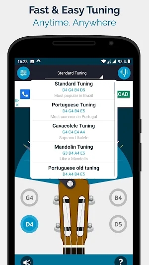 The Cavaquinho Tuner Screenshot 1