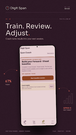 Digit Span Trainer Screenshot 1