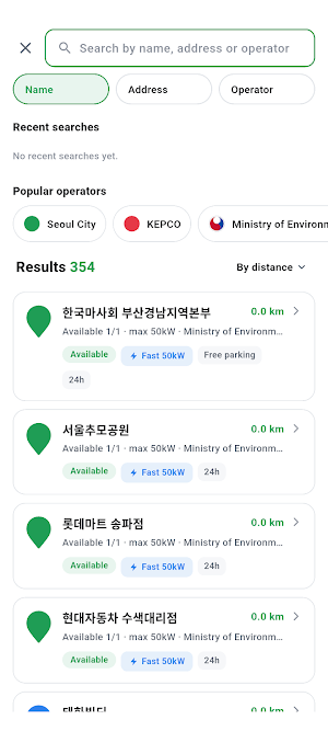 EV Charging Map - Live Status Screenshot 2