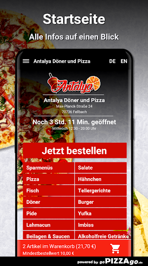 Antalya Döner und Pizza Fellba Screenshot 1