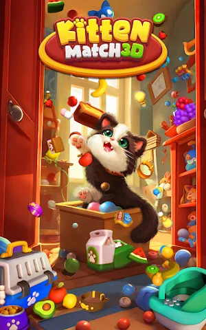 Kitten Match 3D Screenshot 0
