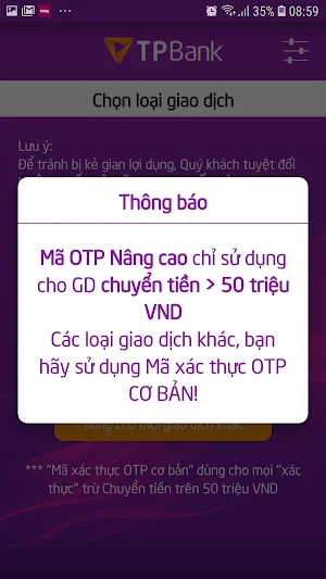 TPBank eToken Screenshot 3