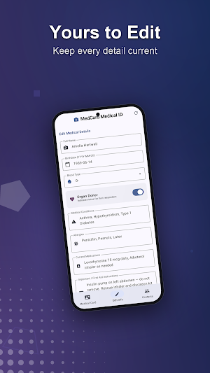 Vitalfold: Medical ID Card Screenshot 2
