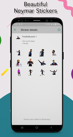 Neymar Stickers for WhatsApp Screenshot 2