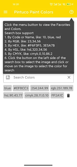 Pintuco Paint Colors Screenshot 0