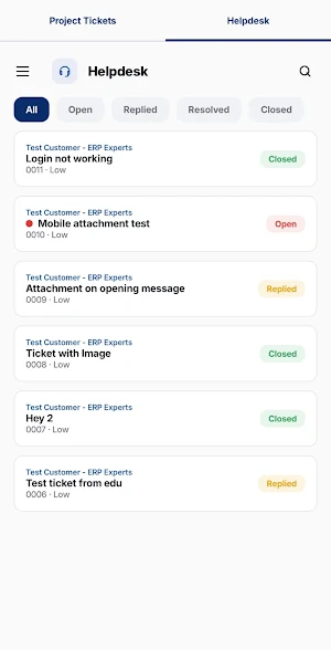 ERPExperts Support Screenshot 1