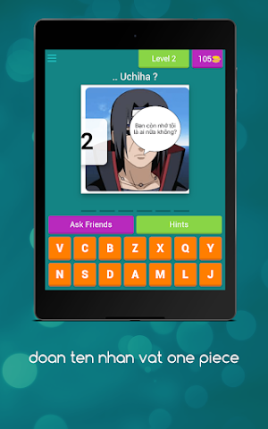 đoán tên nhân vật anime Screenshot 2