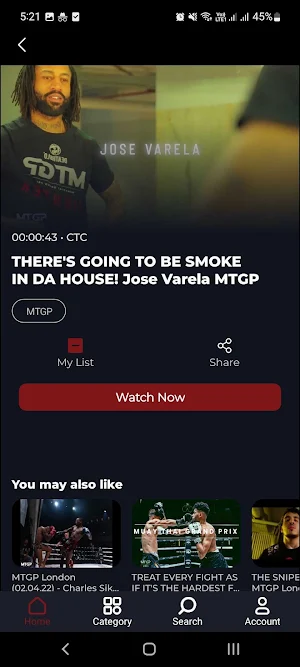 MMA TV Screenshot 2