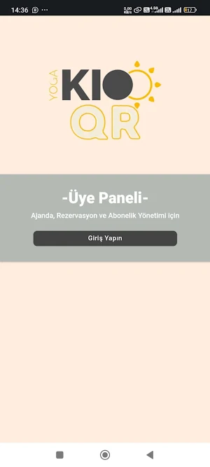 YogaKiooQR Üye Uygulaması Screenshot 0