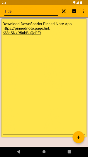 Pinned Note Screenshot 3