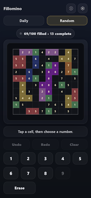 Fillomino - Region Puzzle Screenshot 3