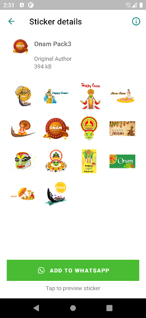 Onam Stickers Pro Screenshot 2