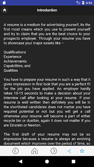 CV Writing App Screenshot 1