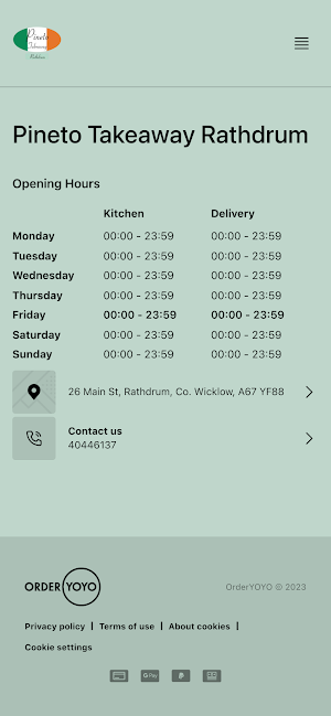 Pineto Takeaway Rathdrum Screenshot 3