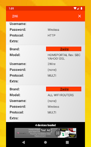 Router Default Password Screenshot 1