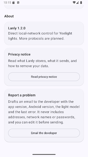 Lanly: Local Smart Lights Screenshot 1