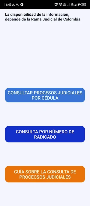 Procesos Judiciales Colombia Screenshot 0