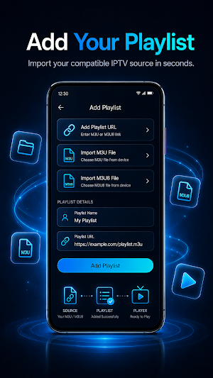 Smart IPTV Player: M3U & M3U8 Screenshot 1