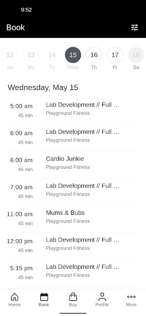 Playground fitness Screenshot 1
