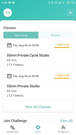 212 Fitness Screenshot 2