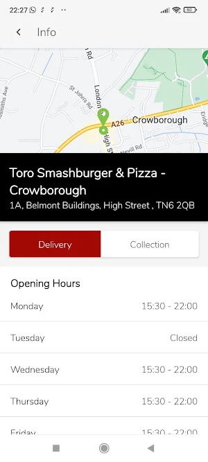 Toro Smash Burger Crowborough Screenshot 3