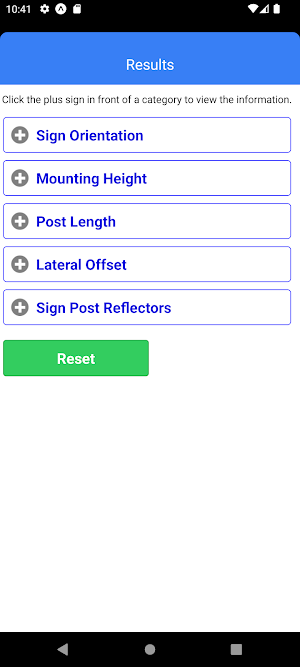 ODOT Traffic Sign Installation Screenshot 1