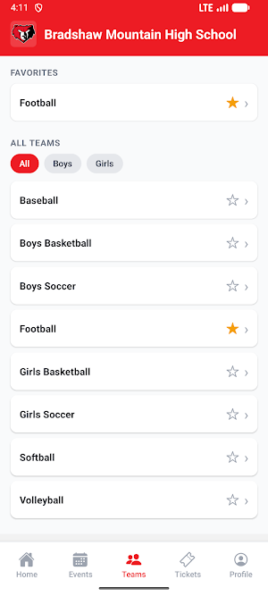 Bradshaw Mountain HS Athletics Screenshot 3