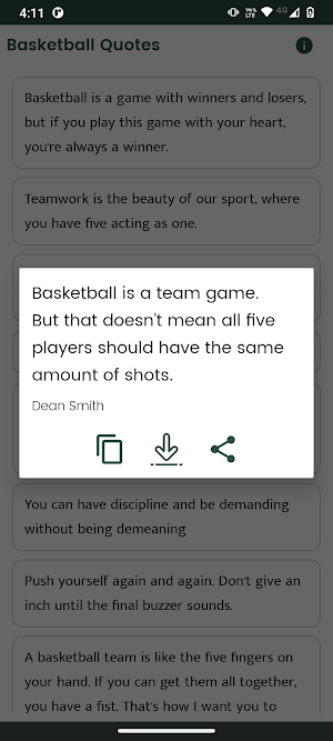Basketball Quotes and Sayings Screenshot 3