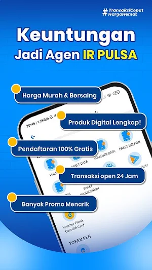 IR Pulsa - App Agen Pulsa Screenshot 1
