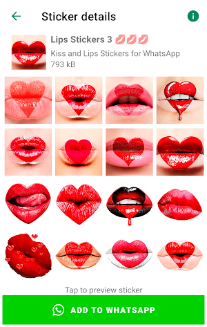 Lips Stickers for WhatsApp Screenshot 1