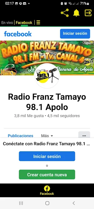 Radio Franz Tamayo 98.1 Apolo Screenshot 1
