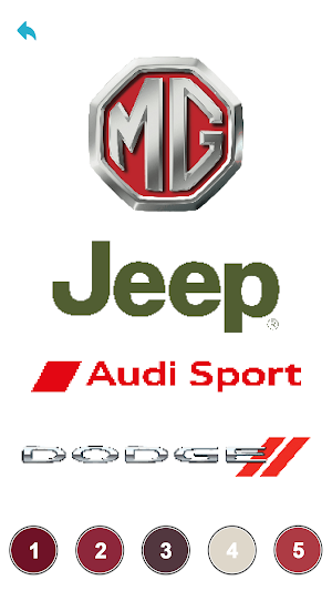 Cars Logo Pixel Art Color Book Screenshot 2