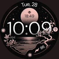 Bronze Zen digital watch face