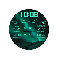 Dark Aurora Green For Wear OS