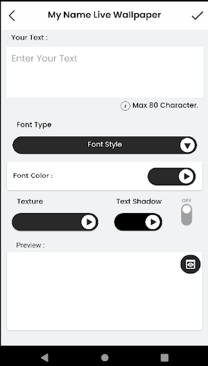 My name art Live wallpaper Screenshot 0