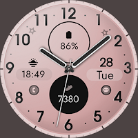 Elegant Rose Gold watch face
