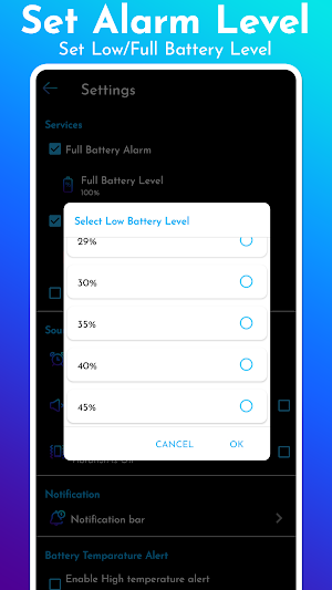 Battery Alarm & Theft Alert Screenshot 1