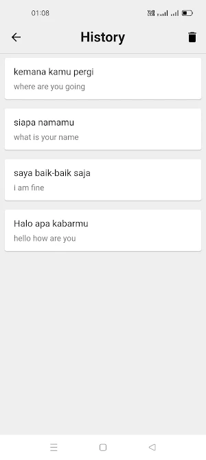 Indonesian  English Translator Screenshot 2