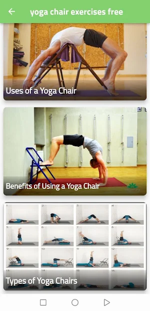 Yoga chair exercises Screenshot 2