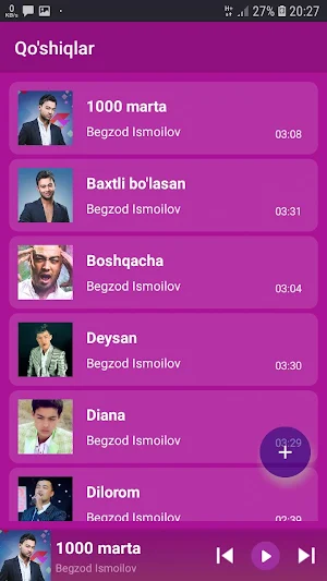 Begzod Ismoilov qo'shiqlari Screenshot 1