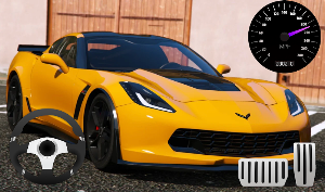 City Driving Chevrolet Corvette Parking Screenshot 0