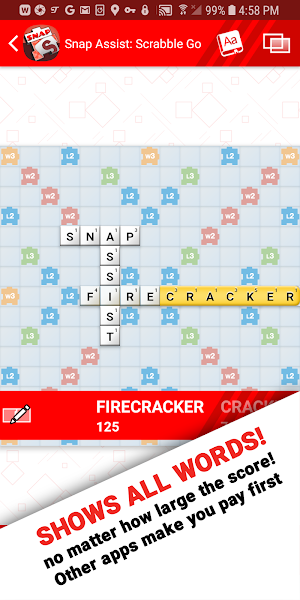 Snap Assist for Scrabble Screenshot 1