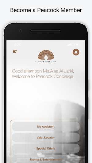 Peacock Concierge Screenshot 0