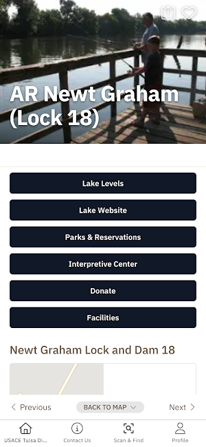 USACE Tulsa District App Screenshot 2