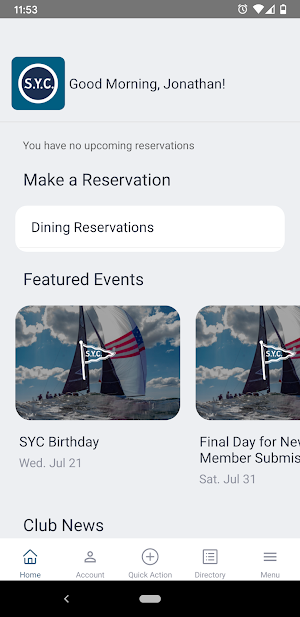 Southern Yacht Club Screenshot 1