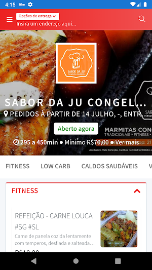Sabor da Ju Congelados Screenshot 0