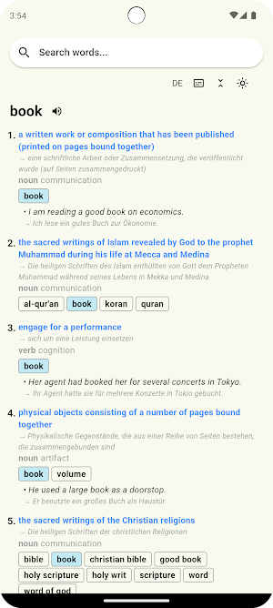 WordNet Offline Dictionary Screenshot 3